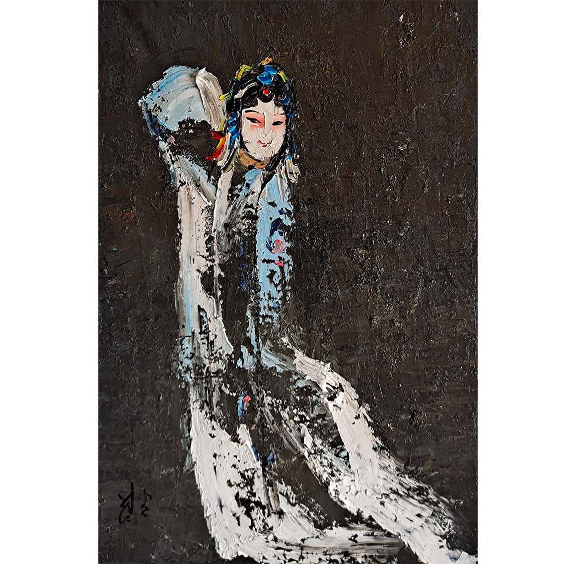 69 青衣 丙烯/油画 楚客