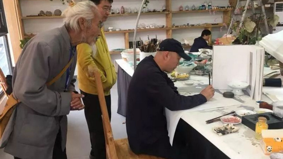 雀山秋趣—-红螺书院迎来北京画院方政和工作室师生