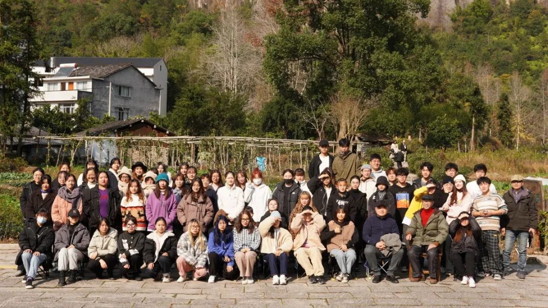 温州大学美术与设计学院冬季楠溪江写生，公益助力箬溪艺术村！