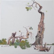 51 胡杨精神19 布面油画 李闯 