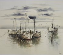 72 船舶2 丙烯/油画 Aler