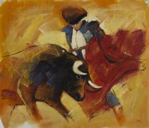 85 斗牛士 丙烯/油画 Amaya