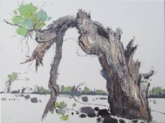 87 胡杨精神27 布面油画