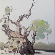 94 胡杨精神22 布面油画